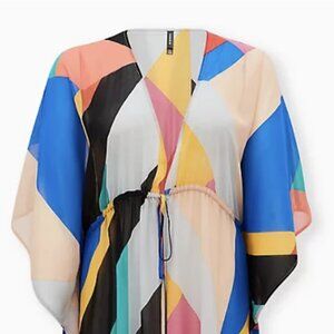 Maxi Chiffon Coverup Kimono